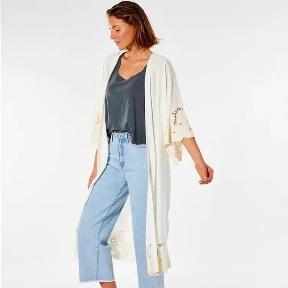 ☀️RIP CURL☀️ RHODES KIMONO COVER UP - Picture 6 of 15